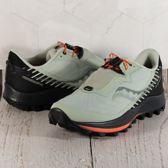 Saucony Men's Peregrine 11 St Trail Running Shoe, Tide/Black, Size 8 - Picture 6 of 14